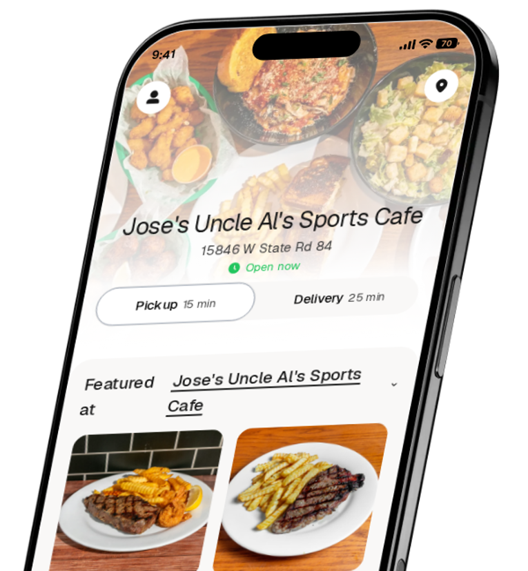 Jose's Uncle Al's Sports Cafe app preview