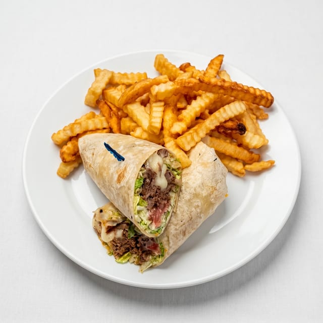Sliced Steak Wrap.