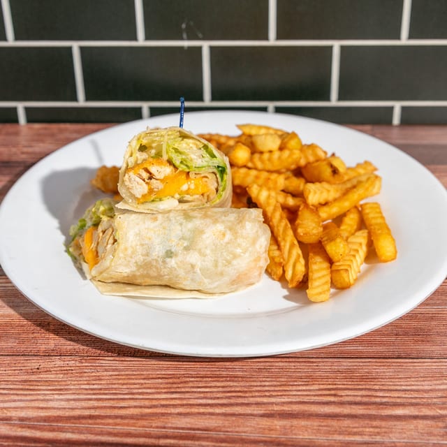 Grilled Chicken Caesar Wrap.